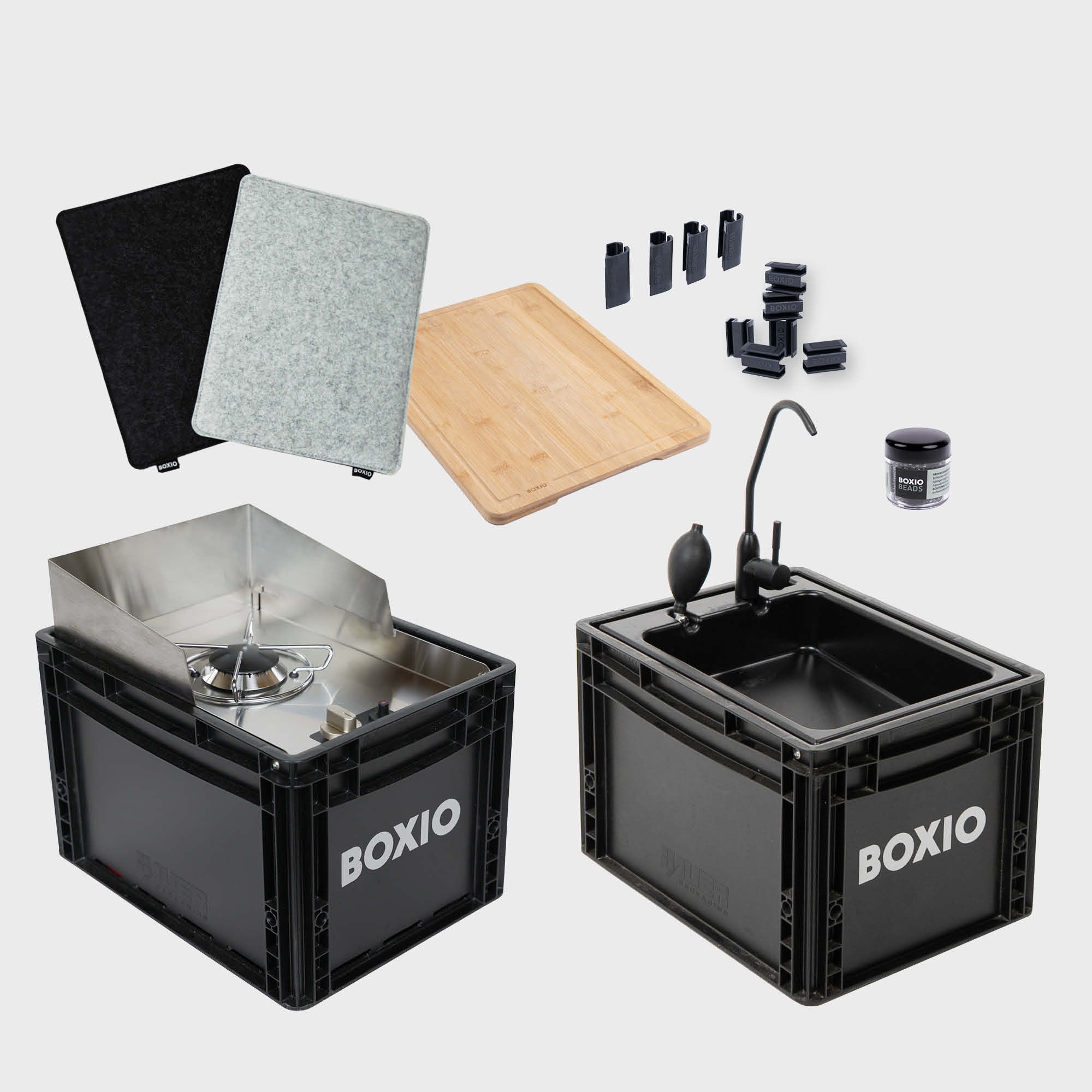 BOXIO KITCHEN LITE I Compact Outdoor Camping Kitchen