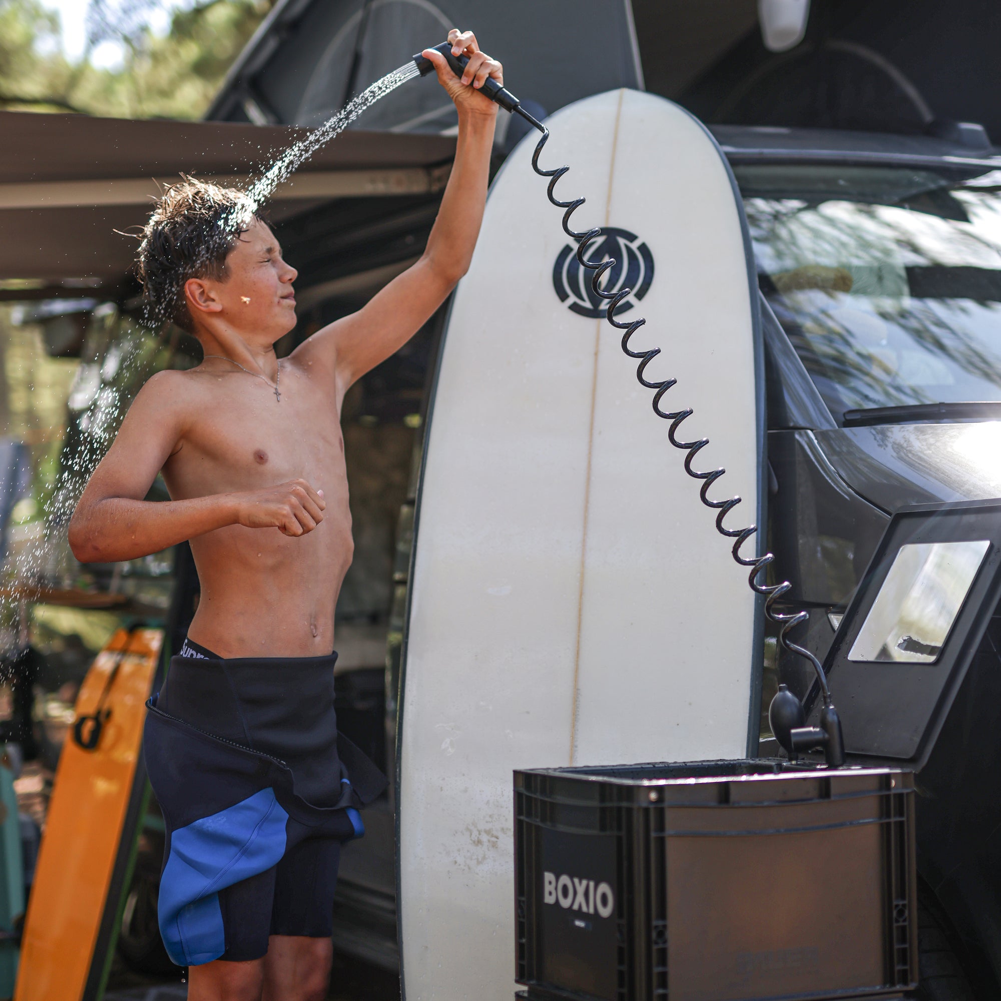 BOXIO WASH MAX + I Camping sink with water filter system