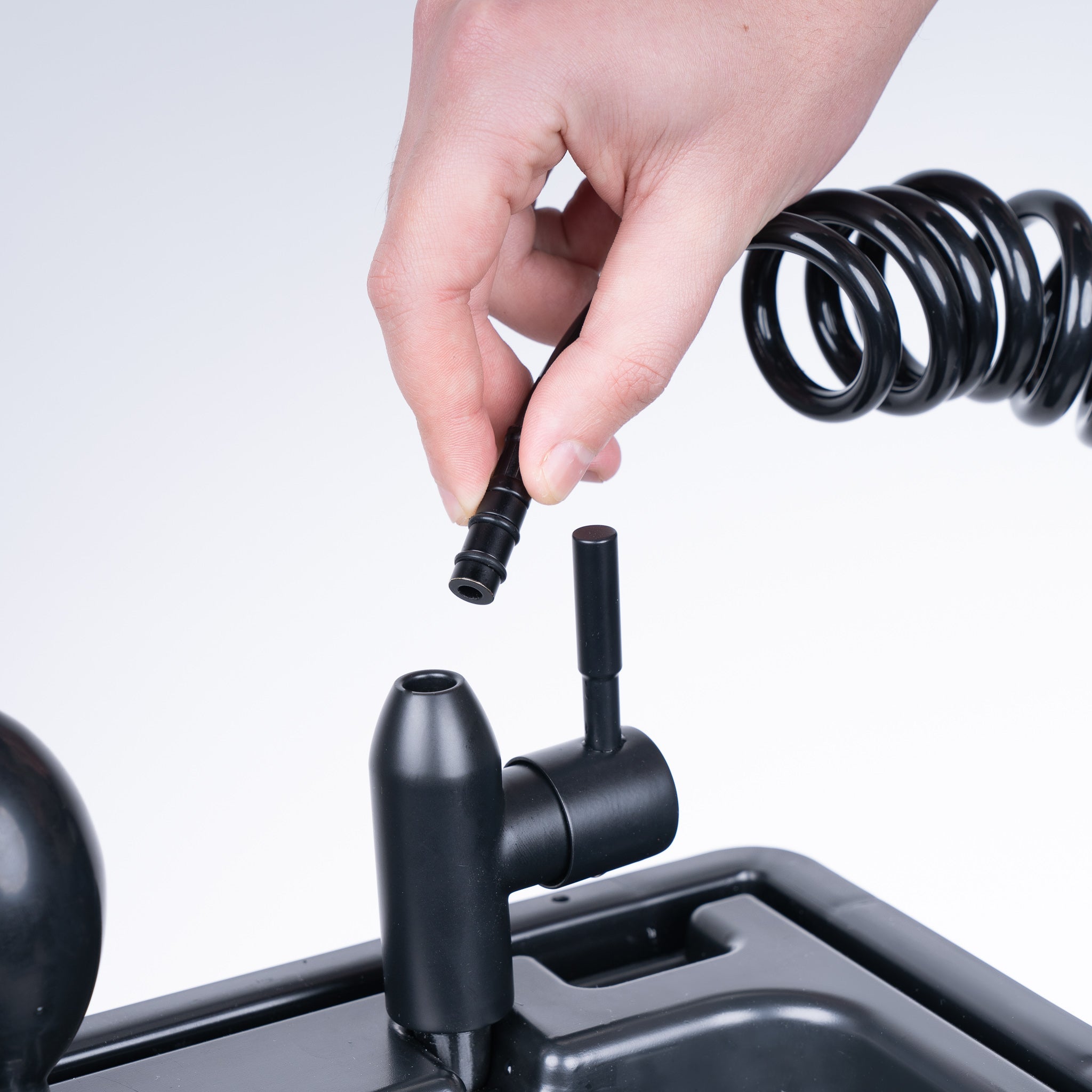 camping shower for portable sink