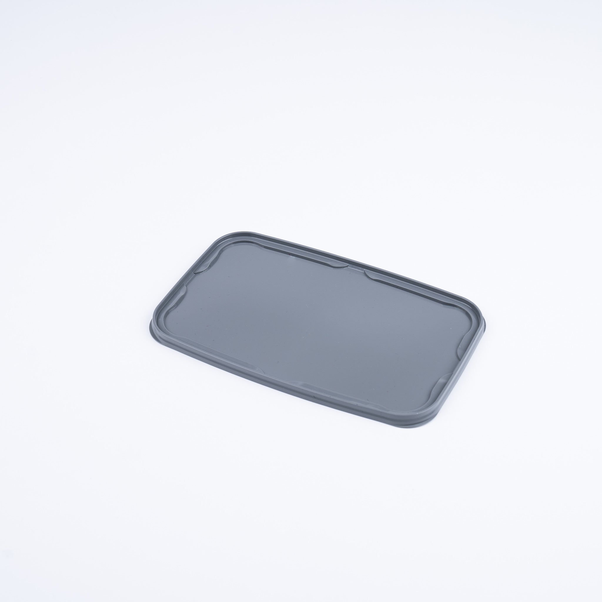 Sealing lid for solids container gray