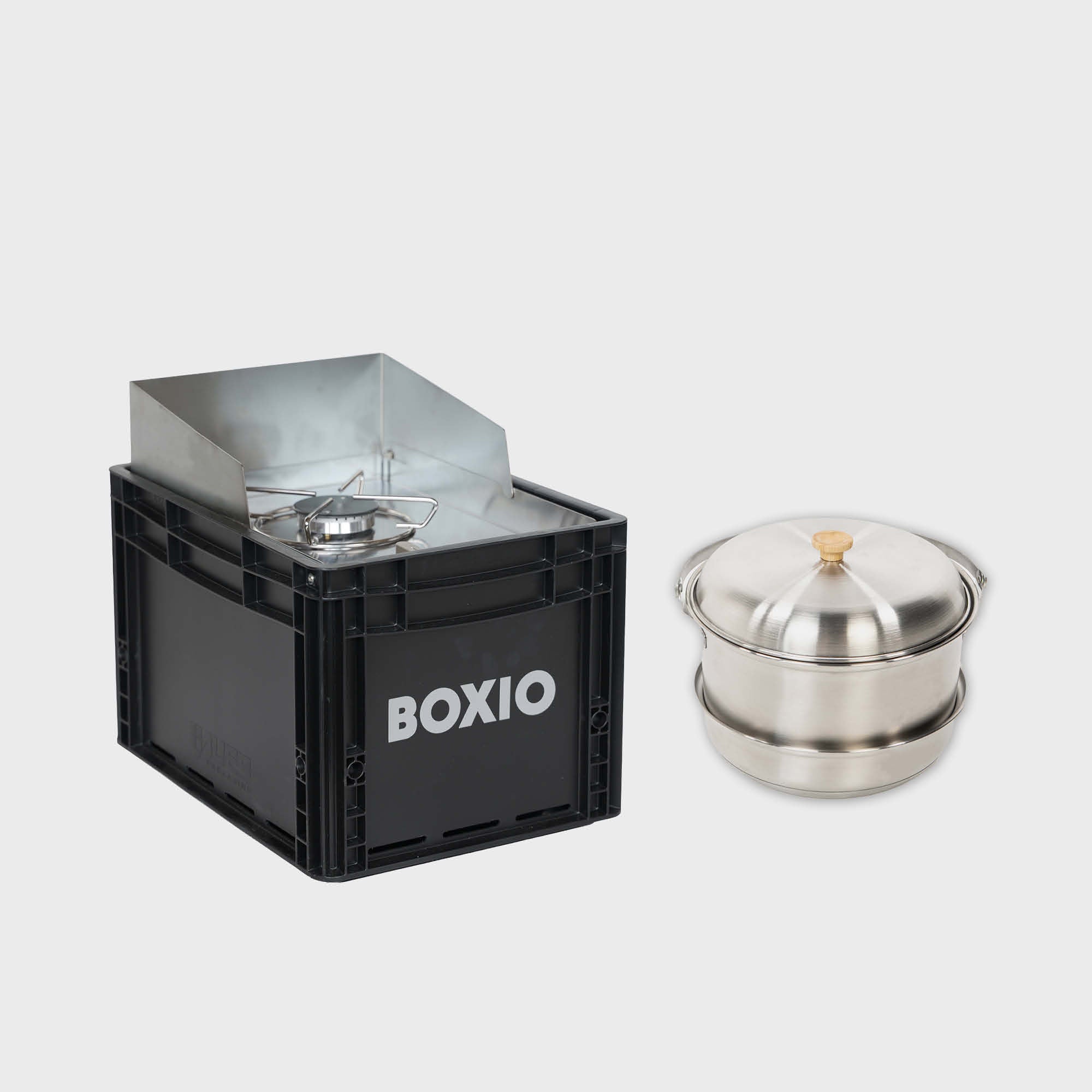 BOXIO COOK PLUS I Premium Camp Stove with Cookware