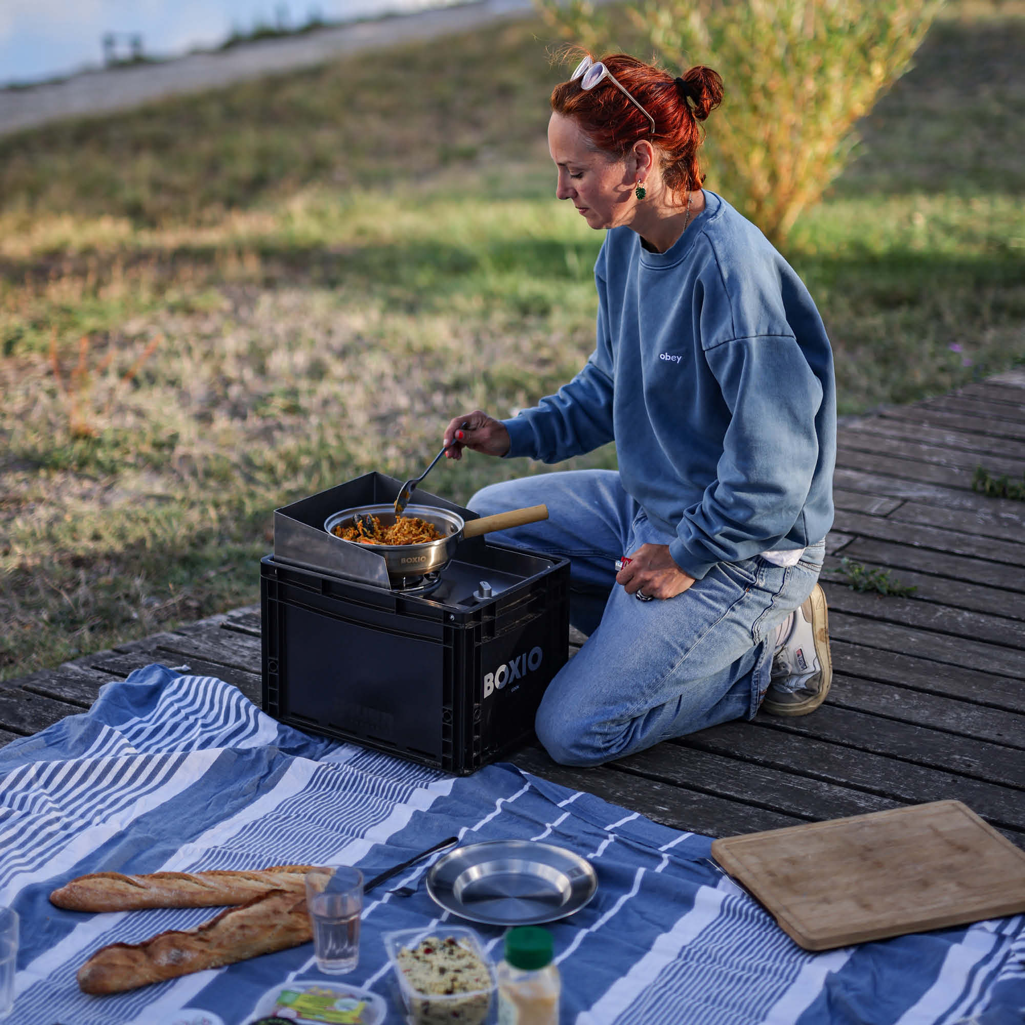 BOXIO COOK PLUS I Premium Camp Stove with Cookware