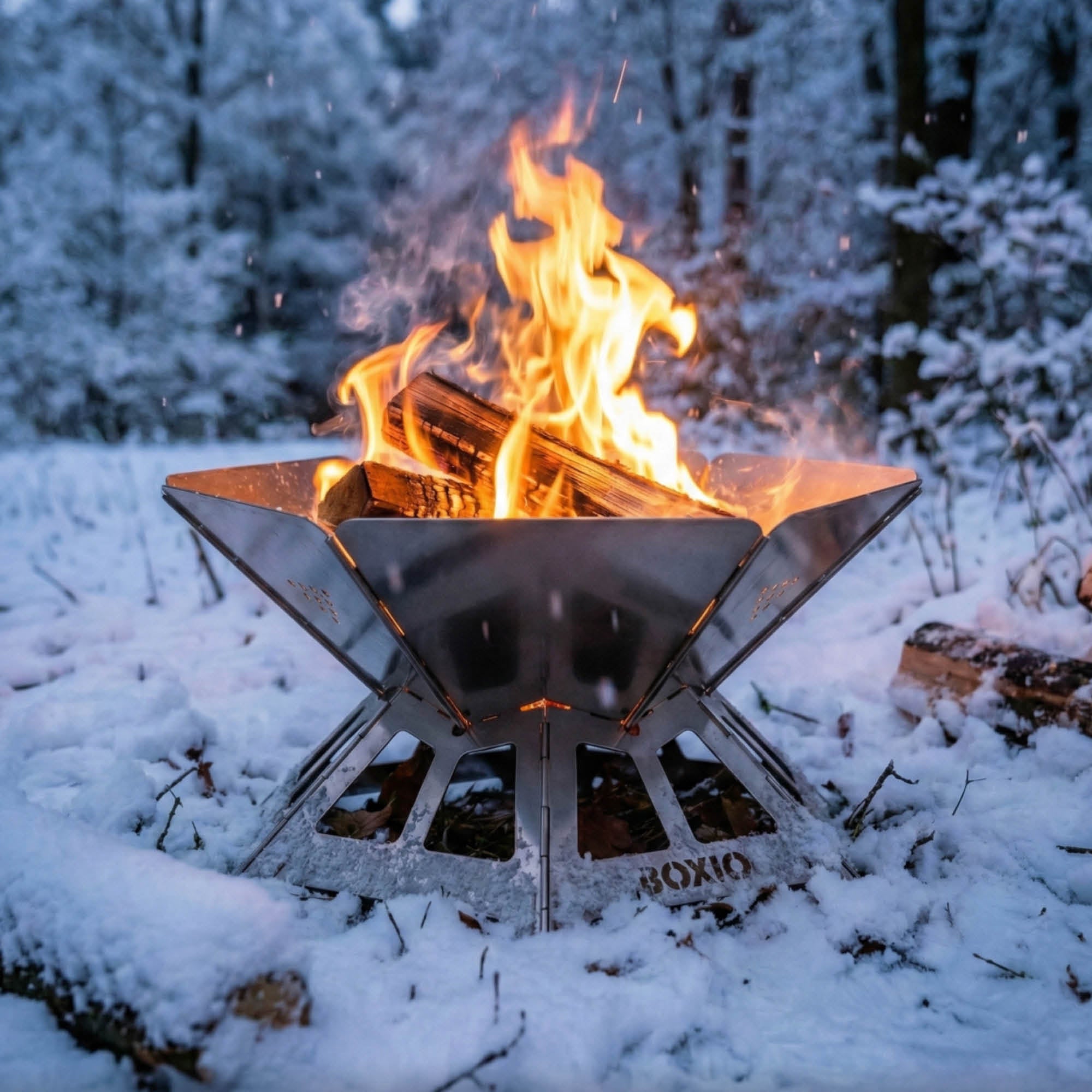 BOXIO FIRE BUNDLE | Portable Campfire + Tripod  in Eurobox