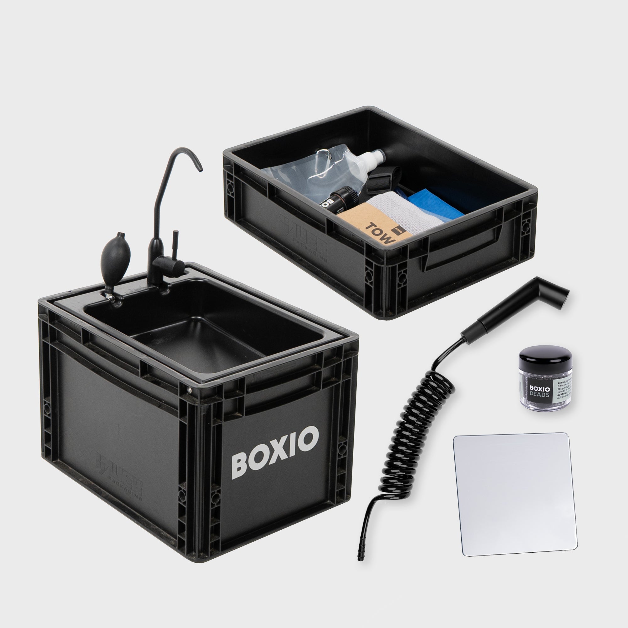 BOXIO WASH MAX + I Camping sink with water filter system
