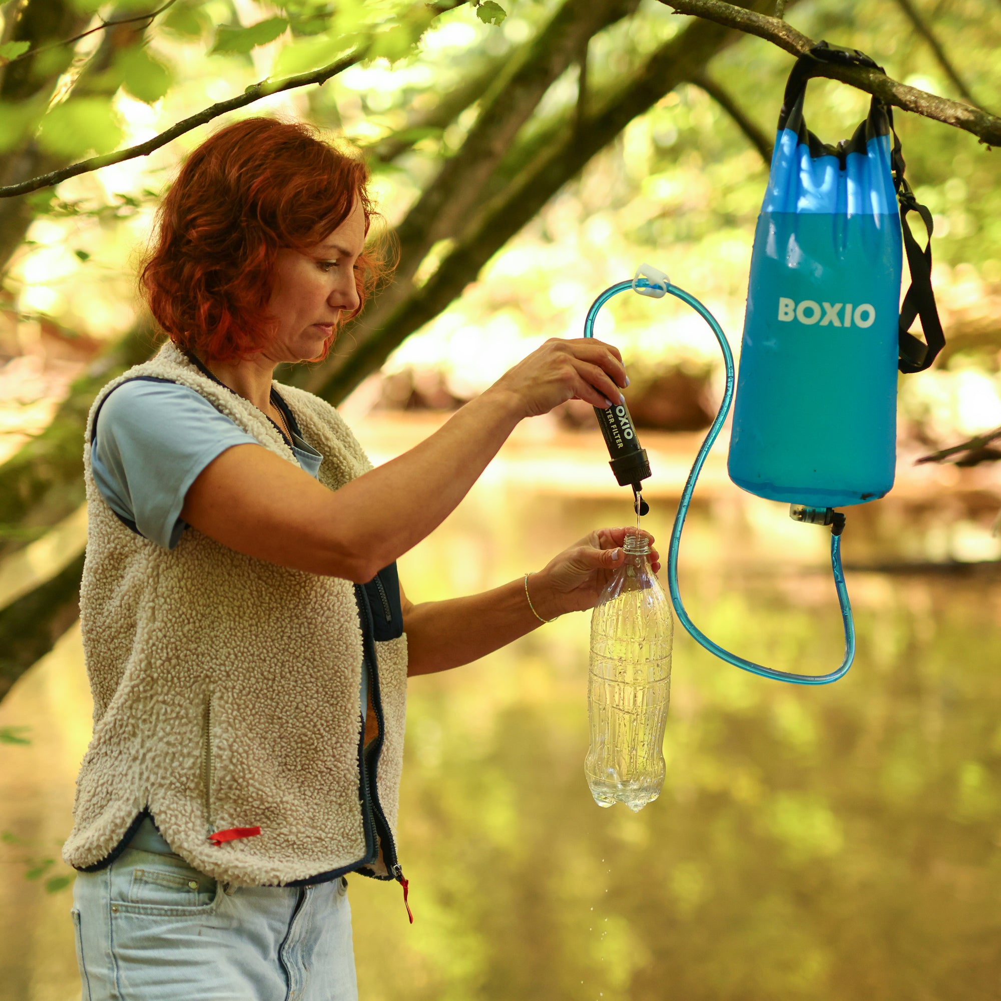 BOXIO WATER FILTER SYSTEM I Water Filter with 1.32 gal Water Bag